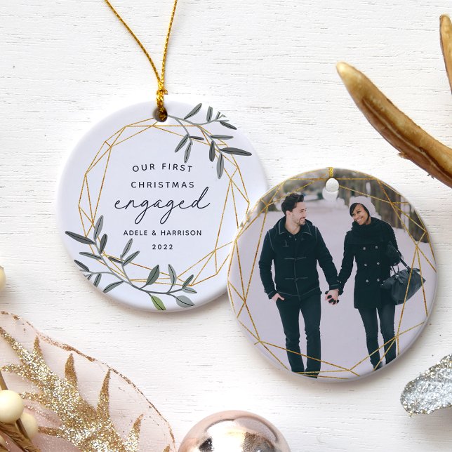 Laurel Löv First Engted-jul Julgransprydnad Keramik (Skapare uppladdad)