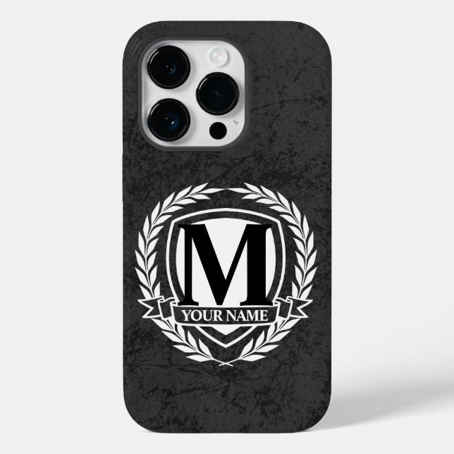 Laurel Monogram Design Fodral-Mate iphone case (Baksida)