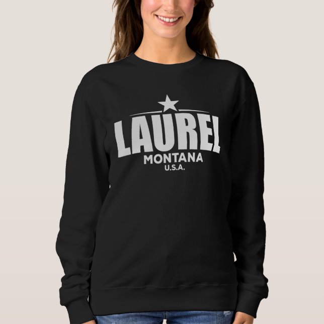 Laurel Montana Retro Vintage T Shirt (Framsida)