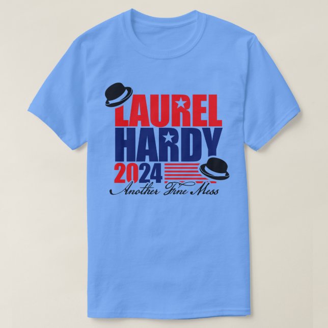 Laurel och Hardy 2024 T Shirt (Design framsida)