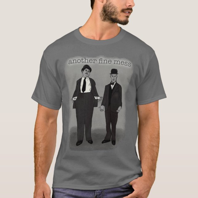 Laurel och Hardy vintage T Shirt (Framsida)