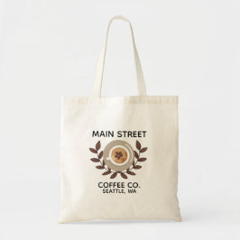 Laurel och kaffekopp liten verksamhet tygkasse