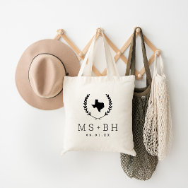 Laurel Vapensköld Texas Bröllop Monogram Tygkasse