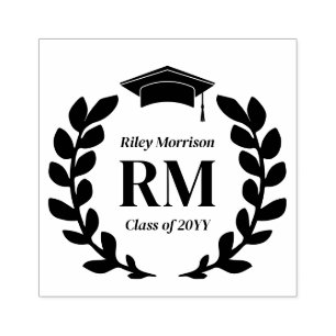 Laurel WAN Monogram Student klass Stämpel