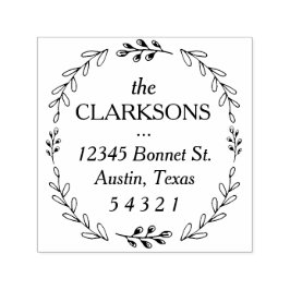 Laurel Wandan Adress Frimärke Självfärgande Stämpel