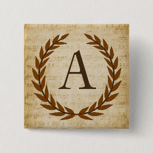 Laurel Wandan Lakan Music Monogram Initial A Knapp