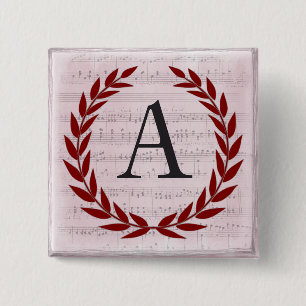 Laurel Wandan Lakan Music Monogram Initial A Knapp