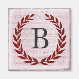 Laurel Wandan Lakan Music Monogram Initial B Magnet