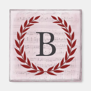 Laurel Wandan Lakan Music Monogram Initial B Magnet
