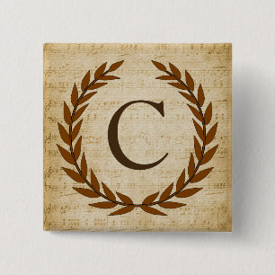 Laurel Wandan Lakan Music Monogram Initial C Knapp