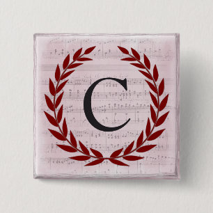 Laurel Wandan Lakan Music Monogram Initial C Knapp
