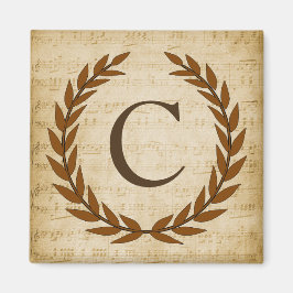 Laurel Wandan Lakan Music Monogram Initial C Magnet