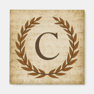 Laurel Wandan Lakan Music Monogram Initial C Magnet