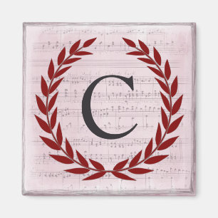 Laurel Wandan Lakan Music Monogram Initial C Magnet