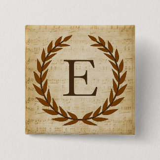 Laurel Wandan Lakan Music Monogram Initial E Knapp