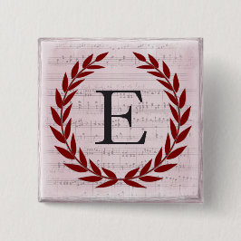 Laurel Wandan Lakan Music Monogram Initial E Knapp