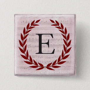 Laurel Wandan Lakan Music Monogram Initial E Knapp
