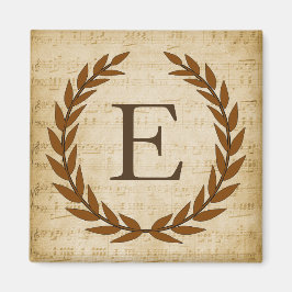 Laurel Wandan Lakan Music Monogram Initial E Magnet