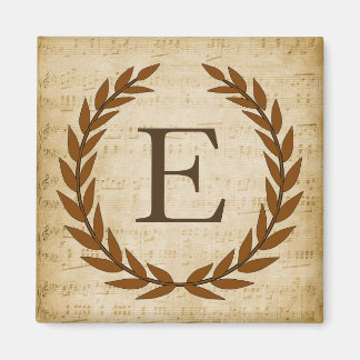 Laurel Wandan Lakan Music Monogram Initial E Magnet
