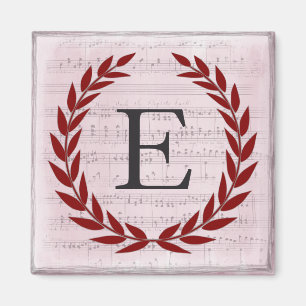 Laurel Wandan Lakan Music Monogram Initial E Magnet
