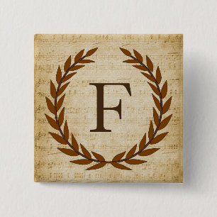 Laurel Wandan Lakan Music Monogram Initial F Knapp