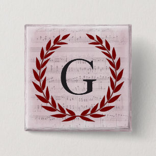 Laurel Wandan Lakan Music Monogram Initial G Knapp