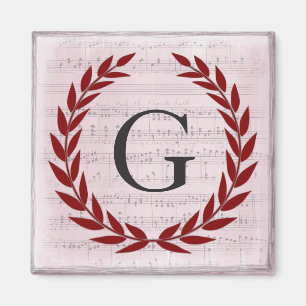 Laurel Wandan Lakan Music Monogram Initial G Magnet