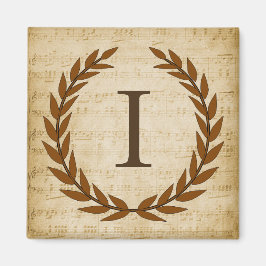 Laurel Wandan Lakan Music Monogram Initial I Magnet