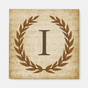 Laurel Wandan Lakan Music Monogram Initial I Magnet