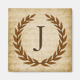 Laurel Wandan Lakan Music Monogram Initial J Magnet