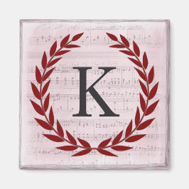 Laurel Wandan Lakan Music Monogram Initial K Magnet