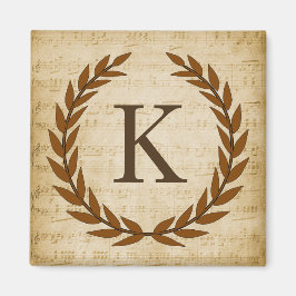 Laurel Wandan Lakan Music Monogram Initial K Magnet