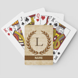 Laurel Wandan Lakan Music Monogram Initial L Casinokort