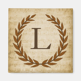 Laurel Wandan Lakan Music Monogram Initial L Magnet