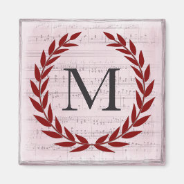 Laurel Wandan Lakan Music Monogram Initial M Magnet