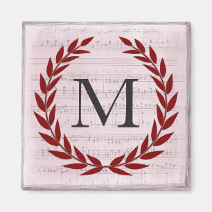 Laurel Wandan Lakan Music Monogram Initial M Magnet