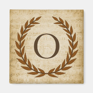 Laurel Wandan Lakan Music Monogram Initial O Magnet