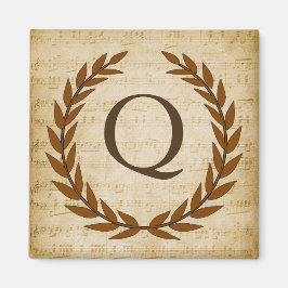 Laurel Wandan Lakan Music Monogram Initial Q Magnet