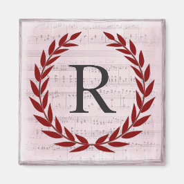 Laurel Wandan Lakan Music Monogram Initial R Magnet