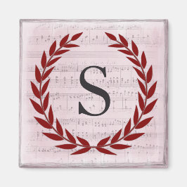 Laurel Wandan Lakan Music Monogram Initial S Magnet