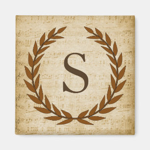 Laurel Wandan Lakan Music Monogram Initial S Magnet