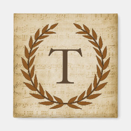 Laurel Wandan Lakan Music Monogram Initial T Magnet