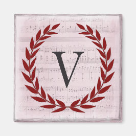 Laurel Wandan Lakan Music Monogram Initial V Magnet