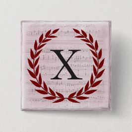 Laurel Wandan Lakan Music Monogram Initial X Knapp