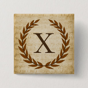 Laurel Wandan Lakan Music Monogram Initial X Knapp