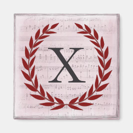 Laurel Wandan Lakan Music Monogram Initial X Magnet