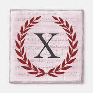 Laurel Wandan Lakan Music Monogram Initial X Magnet