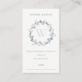 Laurel Wandeenogram Diaper Raffle Baby Shower Tilläggskort