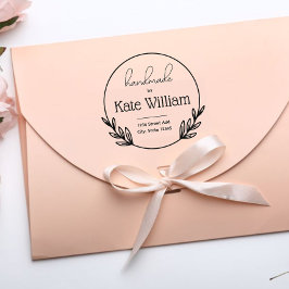 Laurel Wandehandgjord returadress frimärke Stämpel