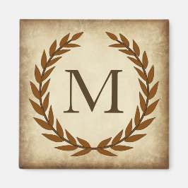 Laurel Wandeine Åldras Papyrus Monogram Initial me Magnet